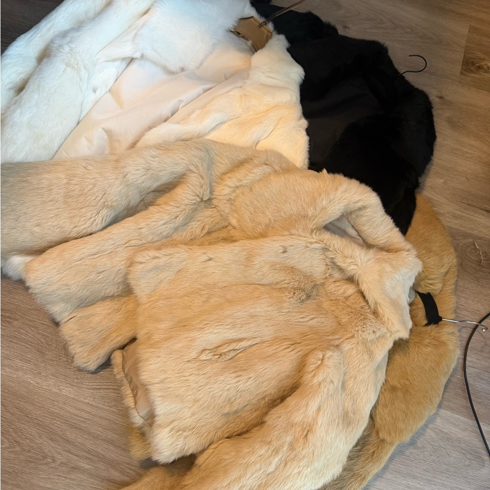 Elegant Women's Faux Fur Coats - Black, Cream, Tan